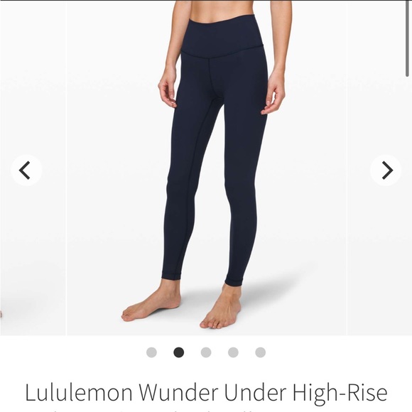 wunder under luxtreme brushed 25" size 2 true navy lululemon nwt - Picture 12 of 16